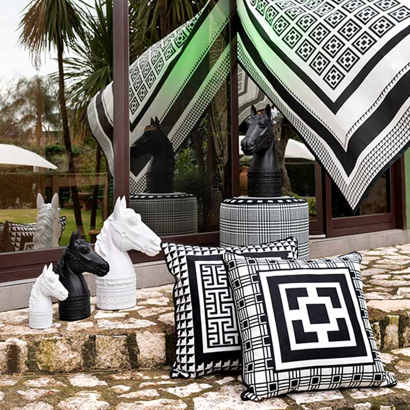 BACI MILANO Optical Testa Cavallo Nero 18cm