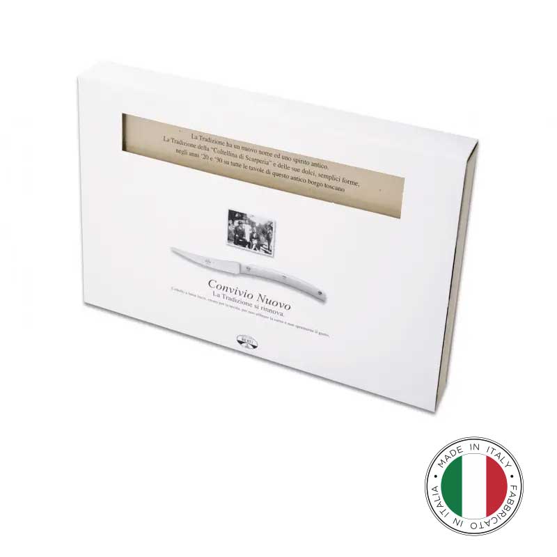 BERTI Convivio Nuovo Set 6 Coltelli 23 cm Rosso - immagine 6