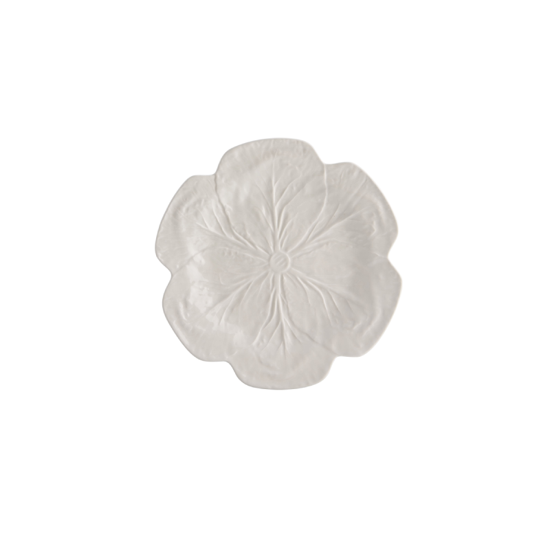 BORDALLO PINHEIRO Set 4 Piatti Cavolo 26,5 cm Bianco - immagine 2