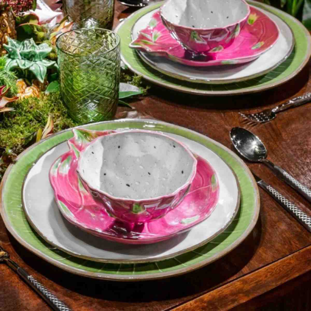 BORDALLO PINHEIRO Set 2 Ciotole Pitaya