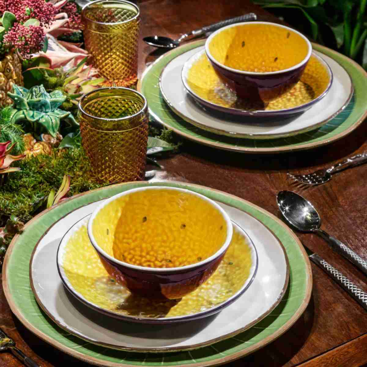 BORDALLO PINHEIRO Set 2 Piatti Dessert Passion Fruit