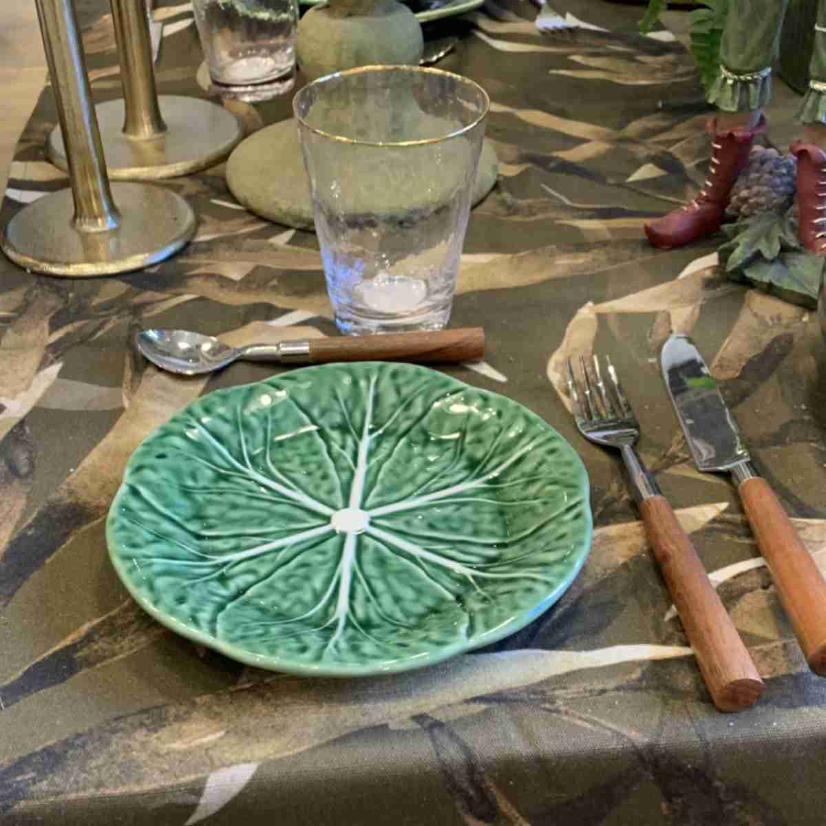 BORDALLO PINHEIRO Set 4 Piatti Cavolo 26,5 cm Verde