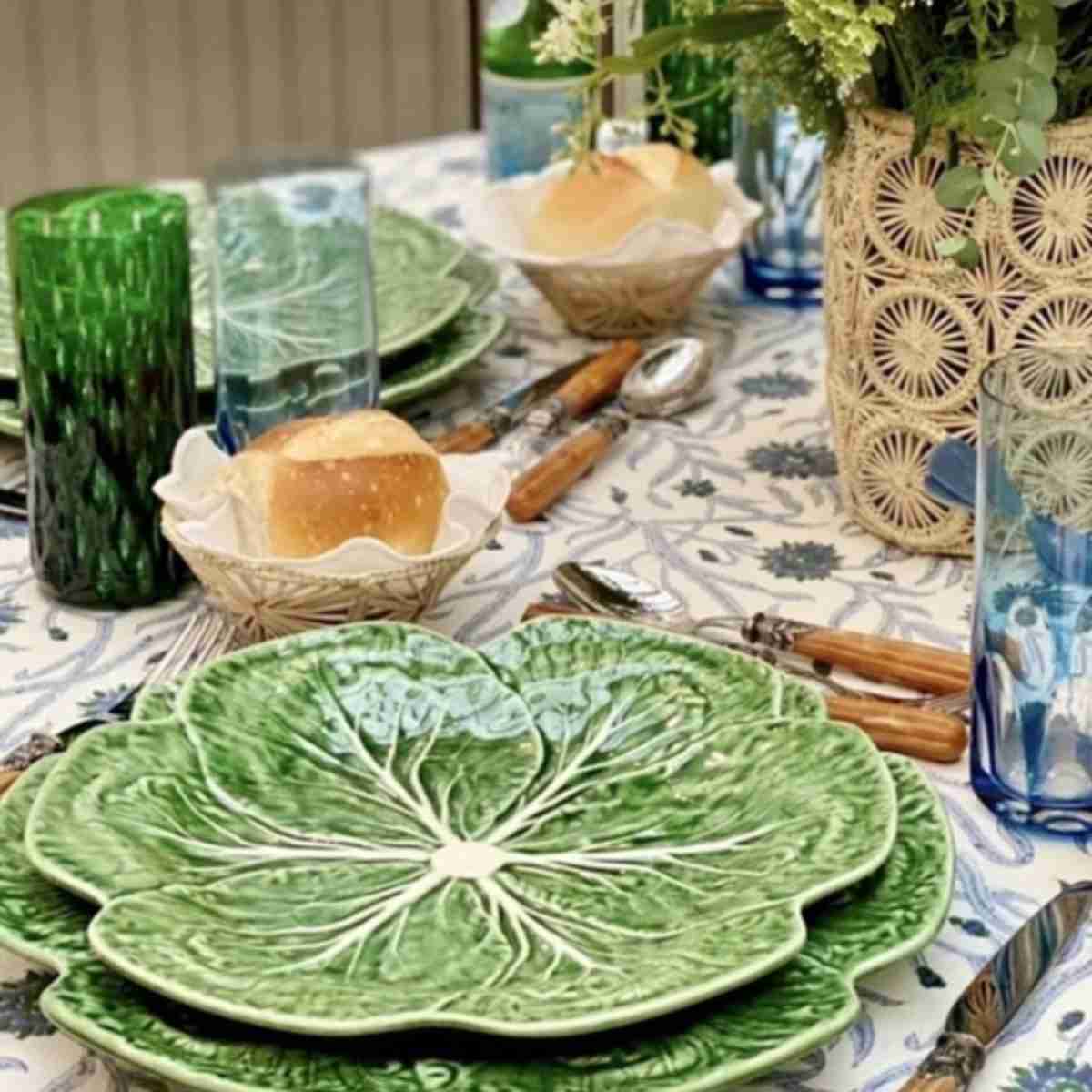 BORDALLO PINHEIRO Set 4 Piatti Cavolo 26,5 cm Verde - immagine 2