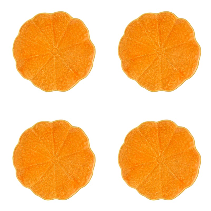 BORDALLO PINHEIRO Set 4 Piatti Piani 27,5 cm Zucca - immagine 2