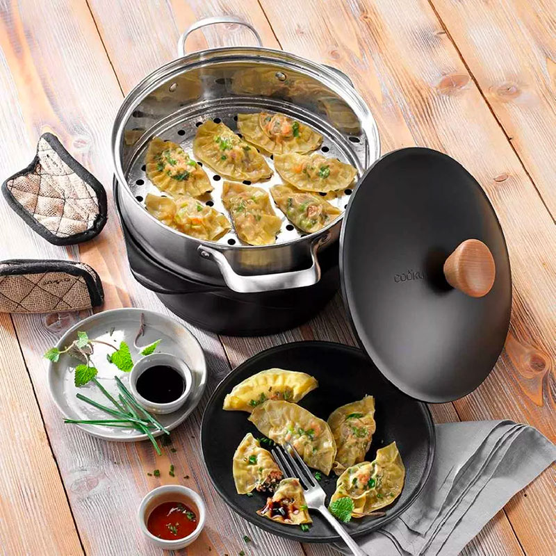 COOKUT Cestello per Cottura a Vapore 28 cm - immagine 3