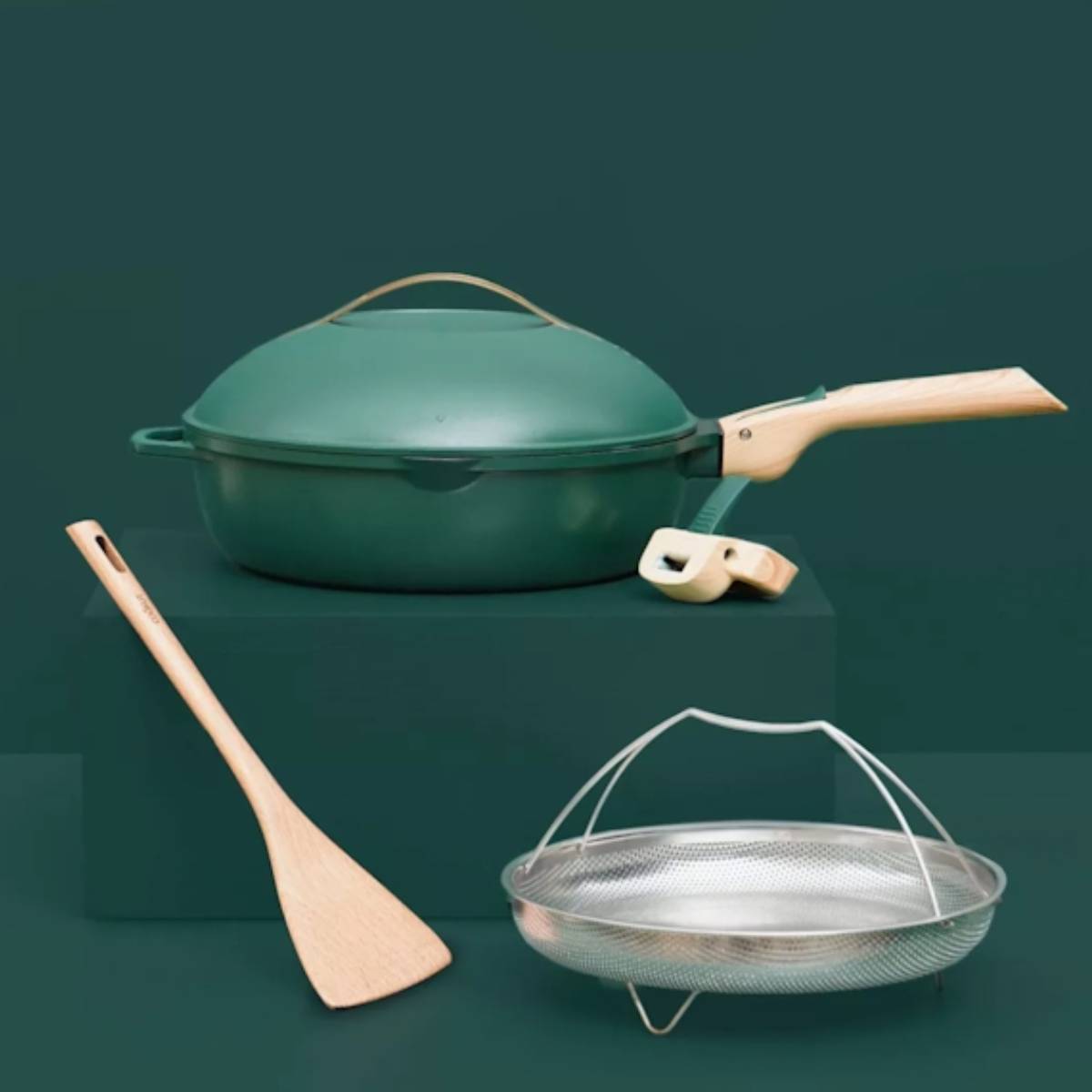 COOKUT Padella "La Favolosa" 28 cm Eucalipto - immagine 2