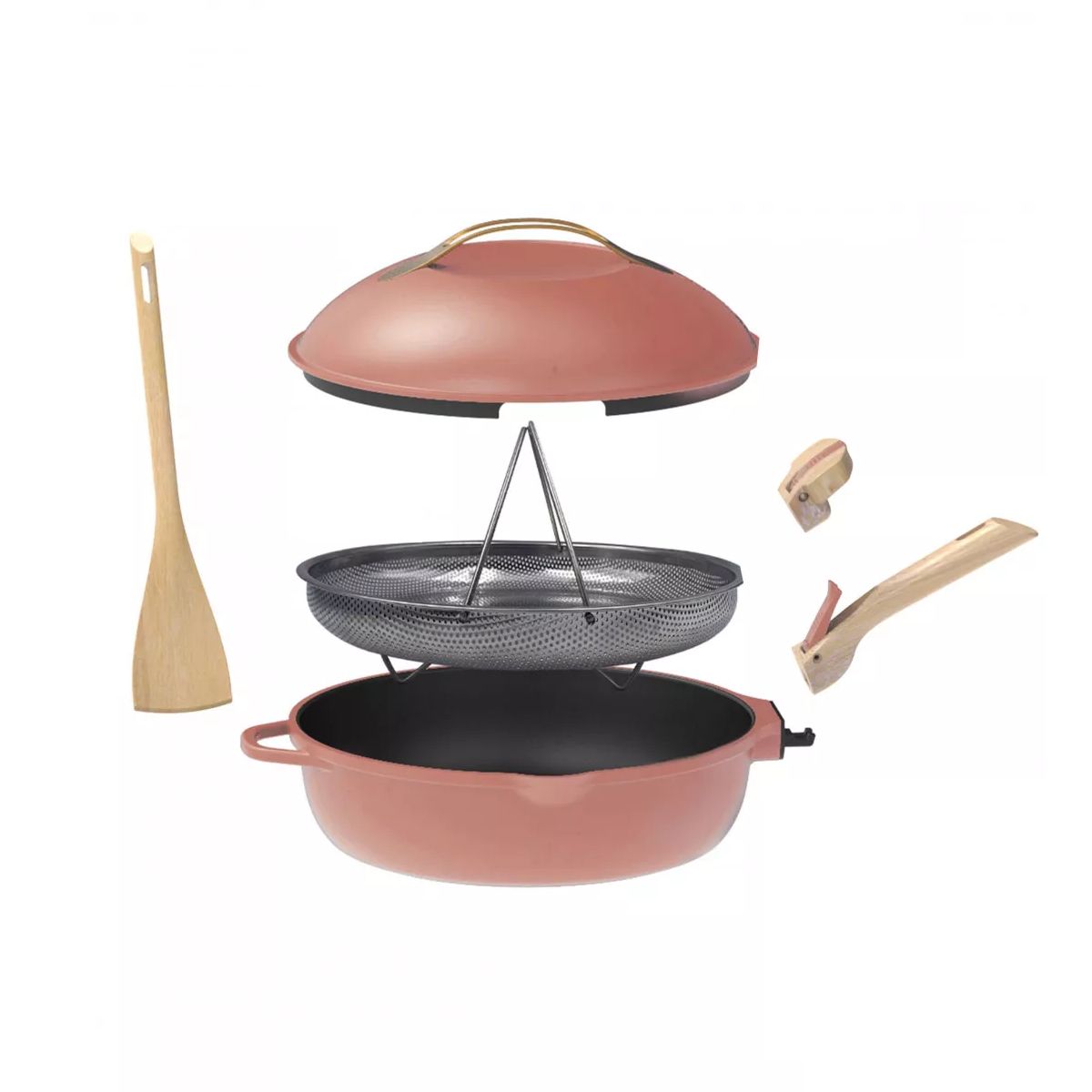 COOKUT Padella "La Favolosa" 28 cm Peonia - immagine 2